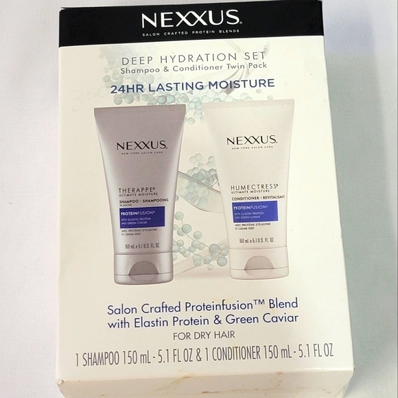 Nexxus Deep Hydration Set Shampoo/Conditioner Elastin Protein/Green Caviar Set. - Picture 1 of 7